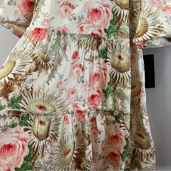 Tuckernuck Crawford mini dress ladies size medium sun faded floral beige - Picture 4 of 11